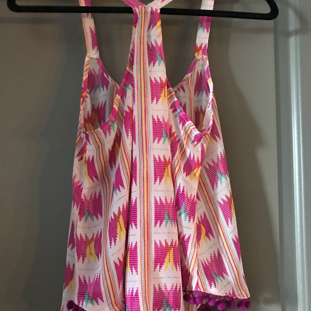 Multi Color Pom Pom Tank